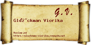 Glückman Viorika névjegykártya