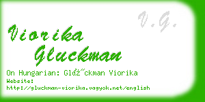 viorika gluckman business card